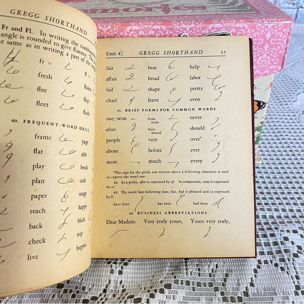 Gregg Shorthand VTG Anniversary Edition Hardcover Copyright 1929 - Picture 8 of 12